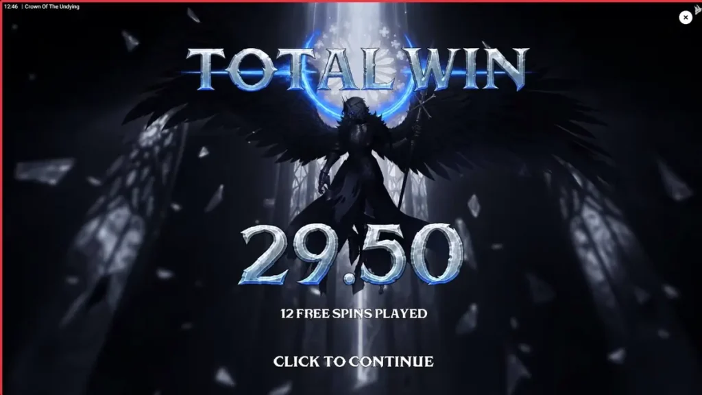 Crown of the Undying slot dark fantasy visual interface
