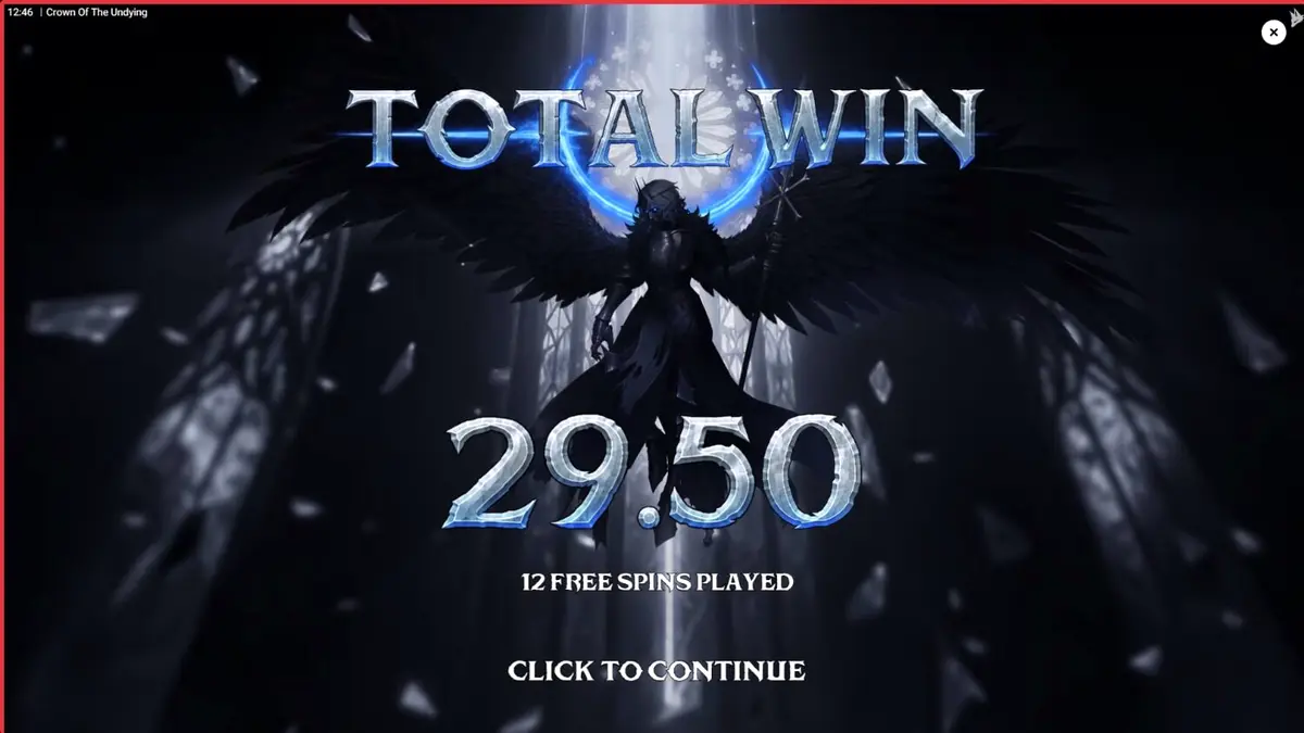 Crown of the Undying slot dark fantasy visual interface